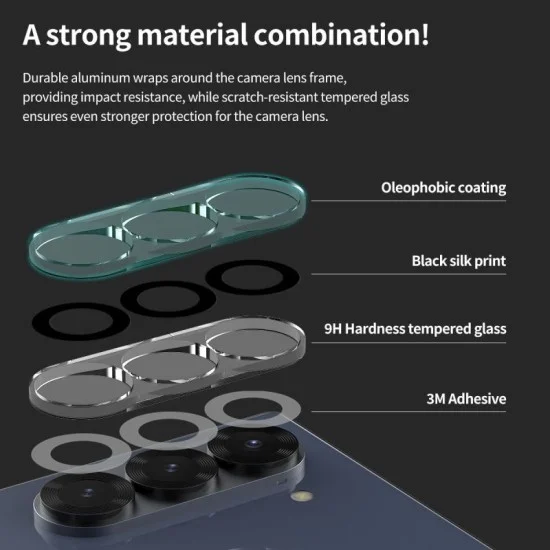 Camera Lense Protector Samsung Fold 6 Tempered Glass C-Sub Core Araree - Clear